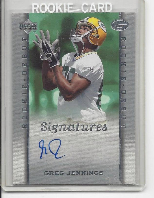 GREG JENNINGS 2006 UD UPPER DECK ROOKIE DEBUT PACKERS AUTO RC #226