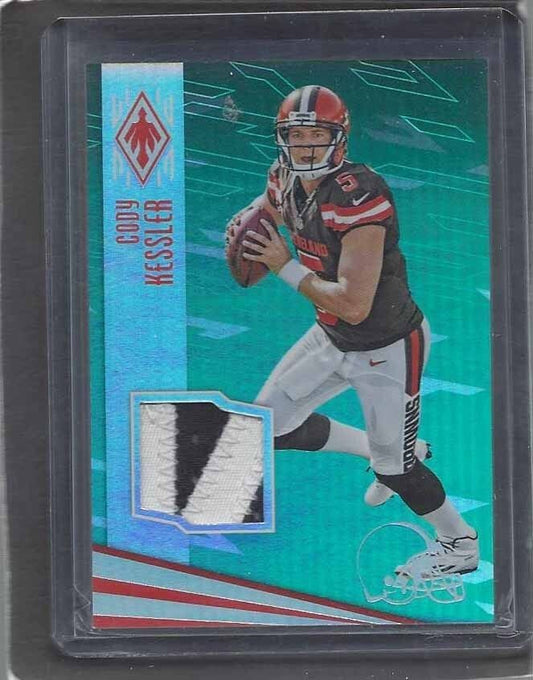 CODY KESSLER 2015 PANINI PHOENIX AQUA GREEN ROOKIE NAMEPLATE PATCH RC #D 5/10