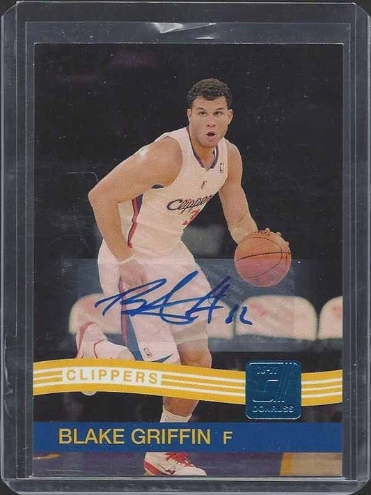 BLAKE GRIFFIN 2010-11 DONRUSS CLIPPERS BLUE ROOKIE AUTO RC #D 10/25