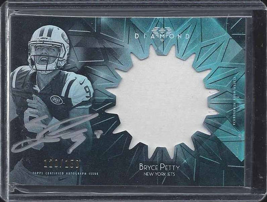 BRYCE PETTY 2015 TOPPS DIAMOND RPA SILVER INK JUMBO JERSEY ON CARD AUTO RC /150