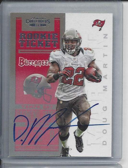 DOUG MARTIN 2012 PANINI CONTENDERS ROOKIE TICKET TRUE RC ON CARD AUTO RC #211