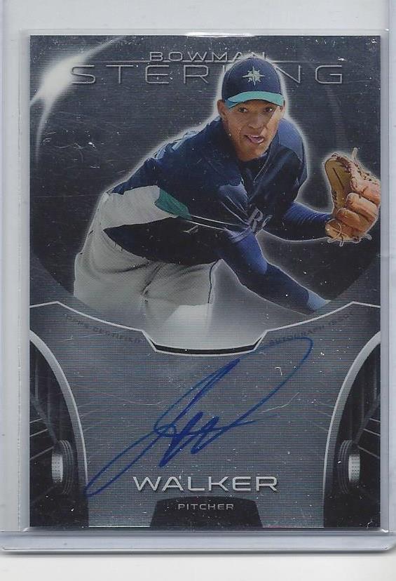 TAIJUAN WALKER 2013 BOWMAN STERLING MARINERS PROSPECT ON CARD AUTO