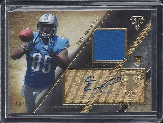 ERIC EBRON 2014 TOPPS TRIPLE THREADS LIONS ROOKIE JERSEY AUTO RC #D 58/99