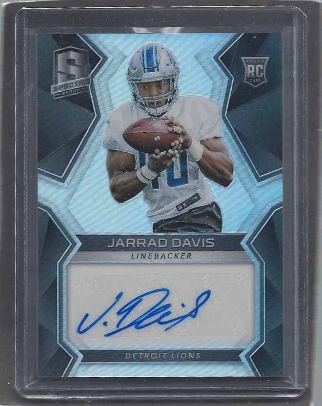 JARRAD DAVIS 2017 SPECTRA LIONS PRIZM ROOKIE AUTO RC #D /199