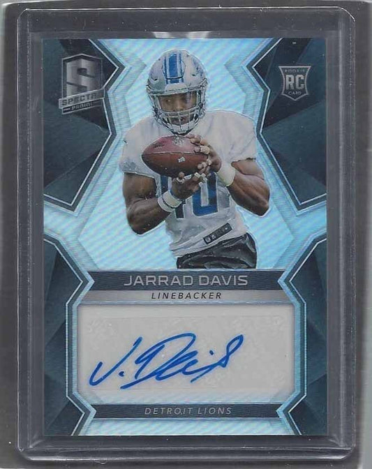 JARRAD DAVIS 2017 SPECTRA LIONS PRIZM ROOKIE AUTO RC #D /199