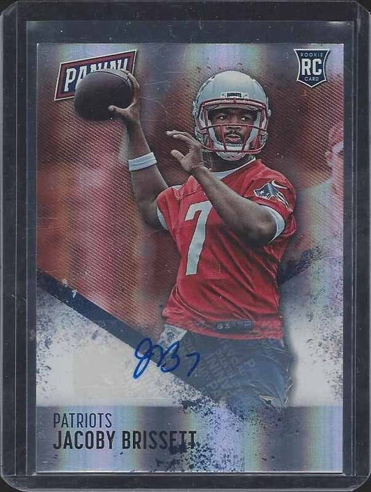 JACOBY BRISSETT 2016 PANINI DAY SILVER HOLOFOIL PATRIOTS ROOKIE AUTO RC #70