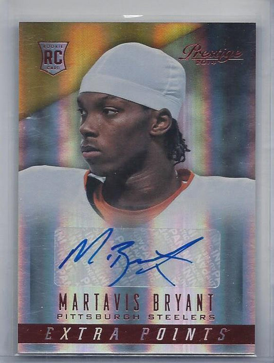 MARTAVIS BRYANT 2014 PRESTIGE EXTRA POINTS RED STEELERS ROOKIE AUTO RC #271
