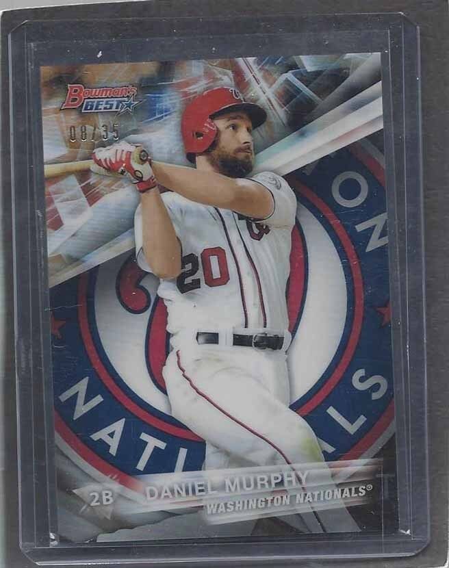 DANIEL MURPHY 2016 BOWMANS BEST GOLD REFRACTOR #D 8/35