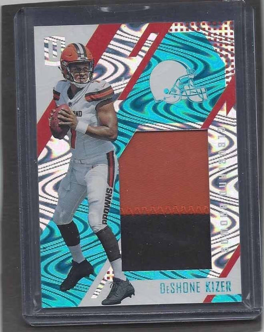 DESHONE KIZER 2017 PANINI UNPARALLELED AQUA JUMBO ROOKIE PATCH RC #D 20/25