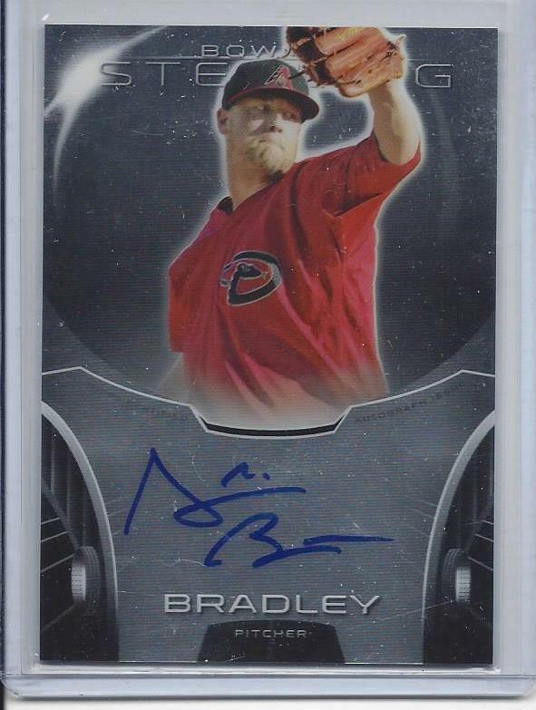 ARCHIE BRADLEY 2013 BOWMAN STERLING DIAMONDBACKS PROSPECT ON CARD AUTO
