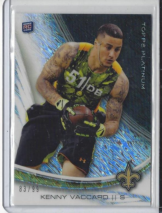 KENNY VACCARO 2013 TOPPS PLATINUM SAINTS FROST PRISM REFRACTOR RC #D 83/99