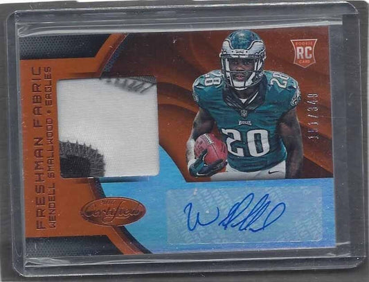 WENDELL SMALLWOOD 2016 CERTIFIED RPA FRESHMAN FABRIC 3 COLOR PATCH AUTO RC /349
