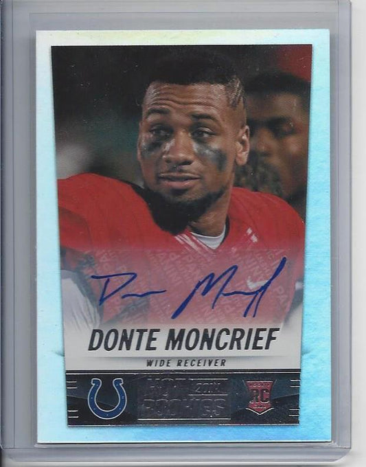 DONTE MONCRIEF 2014 HOT ROOKIES HOLOFOIL COLTS OLE MISS ROOKIE AUTO RC #366