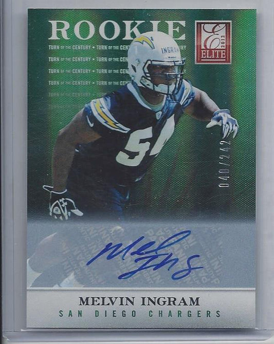 MELVIN INGRAM 2012 ELITE TURN OF THE CENTURY ROOKIE AUTO RC #D 40/242