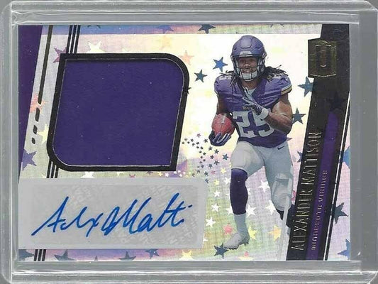 ALEXANDER MATTISON 2019 UNPARALLELED ASTRAL ROOKIE JERSEY AUTO RC #D 120/150
