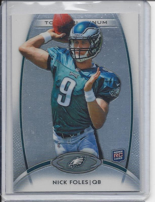 NICK FOLES 2012 TOPPS PLATINUM EAGLES TRUE RC #103