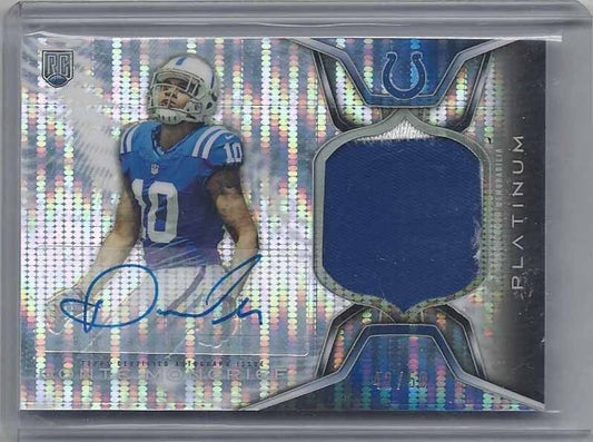 DONTE MONCRIEF 2014 TOPPS PLATINUM RPA PULSAR REFRACTOR ROOKIE PATCH AUTO RC /50