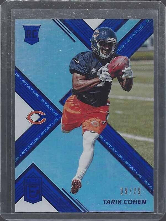 TARIK COHEN 2017 DONRUSS ELITE STATUS BLUE BEARS ROOKIE RC #D 9/29