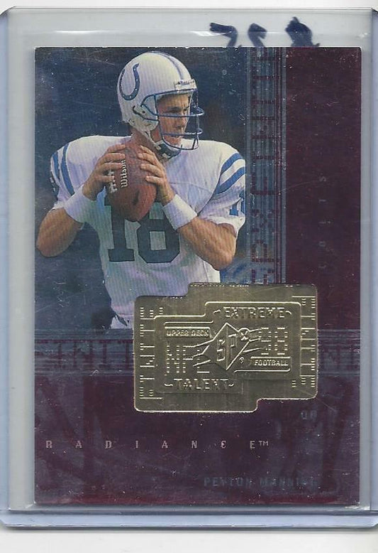 PEYTON MANNING 1998 SPX FINITE EXTREME TALENT ROOKIE RC #D 2004/3600