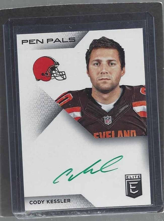 CODY KESSLER 2016 ELITE PEN PALS GREEN INK ON CARD SSP AUTO RC SP /5