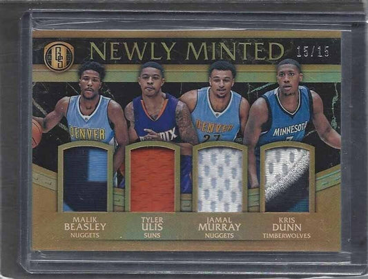 JAMAL MURRAY KRIS DUNN ULIS 2016-17 GOLD STANDARD NEWLY MINTED PATCH RC #D 15/15