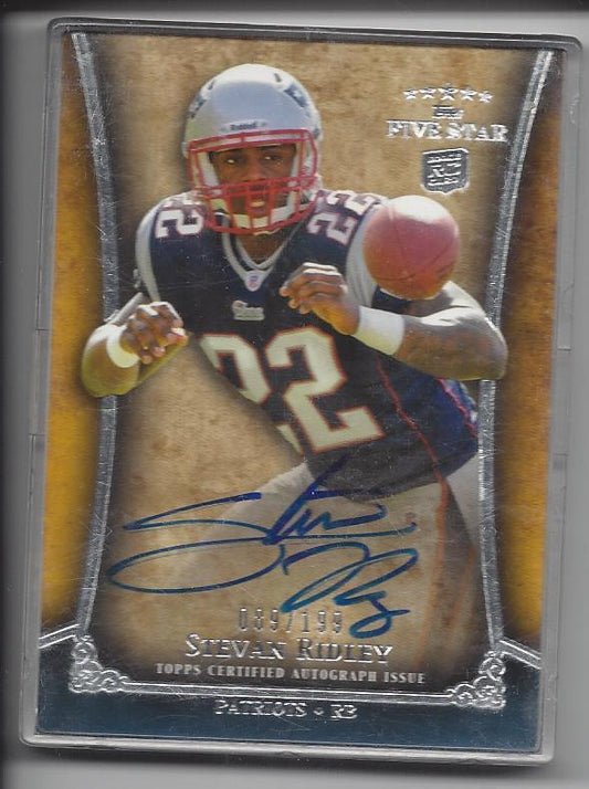 STEVAN RIDLEY 2011 TOPPS 5 FIVE STAR ON CARD AUTO RC #D 89/199