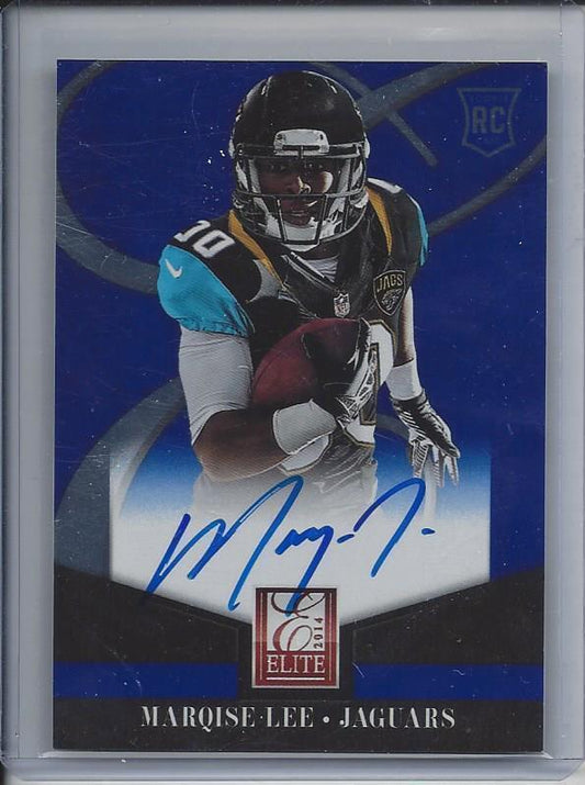 MARQISE LEE 2014 ELITE JAGUARS ON CARD AUTO RC #29