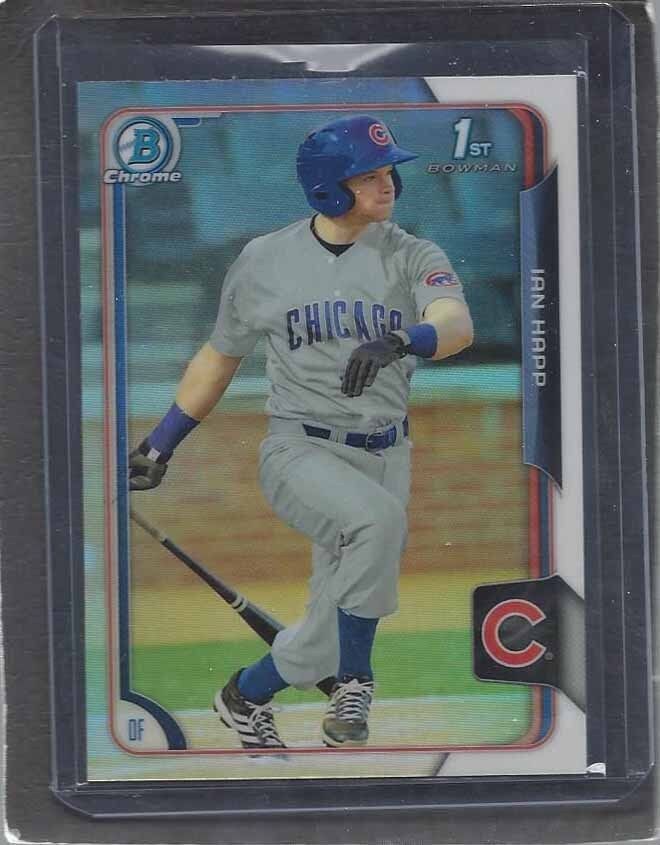 IAN HAPP 2015 BOWMAN CHROME 1ST PROSPECT CUBS REFRACTOR #28