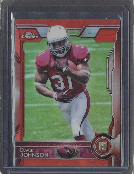 DAVID JOHNSON 2015 TOPPS CHROME ORANGE ROOKIE REFRACTOR RC #177