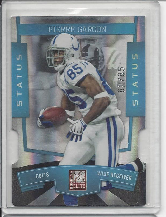 PIERRE GARCON 2010 DONRUSS ELITE STATUS BLUE DIE CUT #D 82/85
