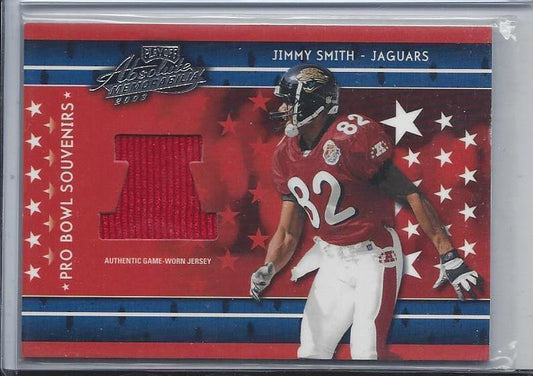 JIMMY SMITH 2003 ABSOLUTE PRO BOWL SOUVENIRS GAME USED JERSEY #D 204/250