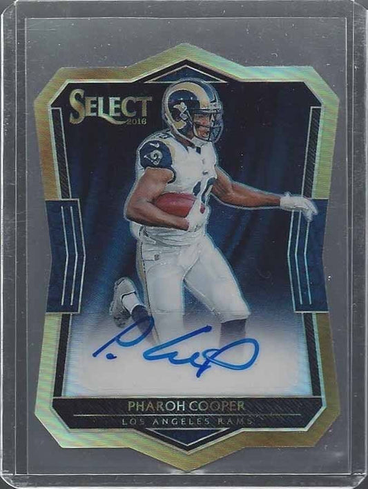 PHAROH COOPER 2016 SELECT PRIZM DIE CUT RAMS ROOKIE AUTO RC #D 3/99