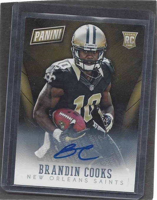 BRANDIN COOKS 2014 PANINI THE NATIONAL VIP ROOKIE AUTO RC #43