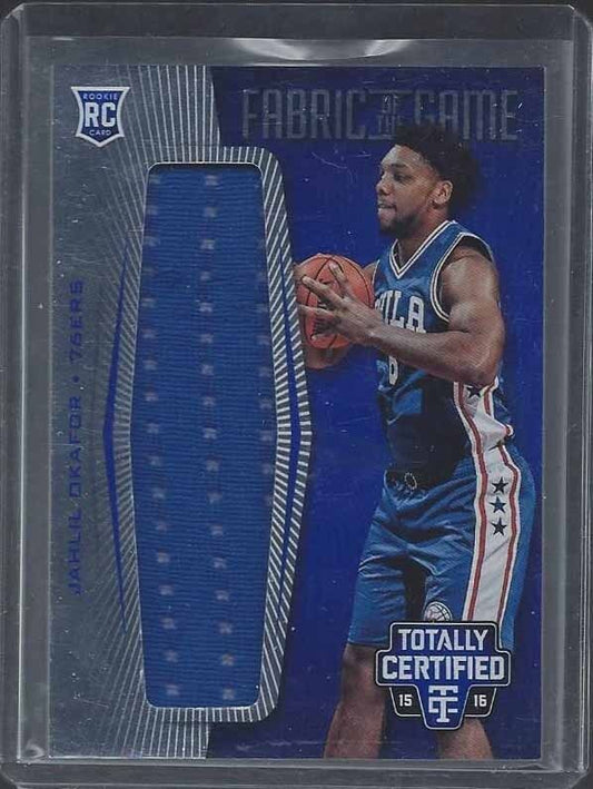1/1 JAHLIL OKAFOR 2014-15 TOTALLY CERTIFIED FOTG BLUE JERSEY RC #D 8/99 JSY #8 !