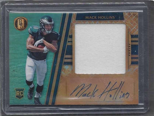 MACK HOLLINS 2017 PANINI GOLD STANDARD JUMBO EAGLES ROOKIE JERSEY AUTO RC #D /99