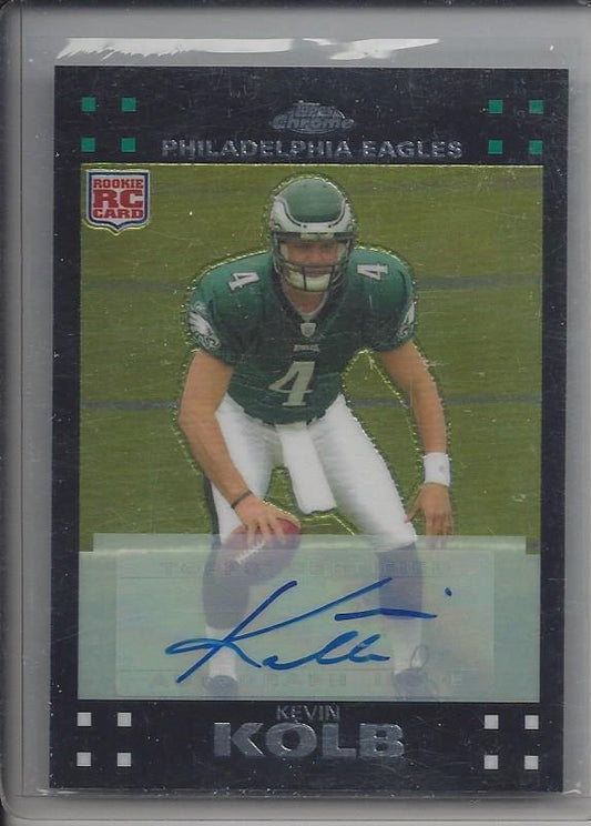 KEVIN KOLB 2007 TOPPS CHROME AUTO RC #170