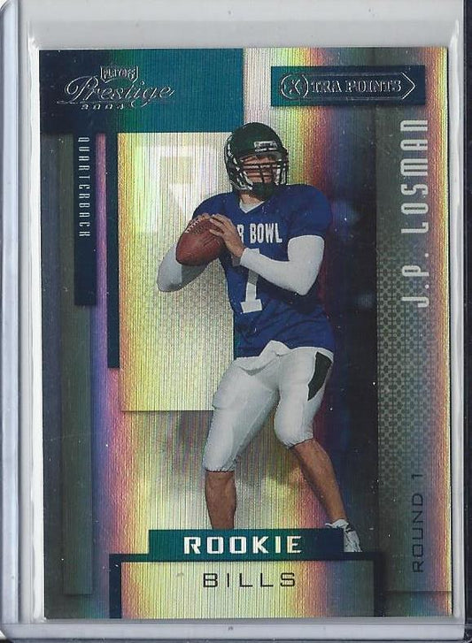 J.P. LOSMAN 2004 PRESTIGE XTRA POINTS PLATINUM ROOKIE RC #D 4/25