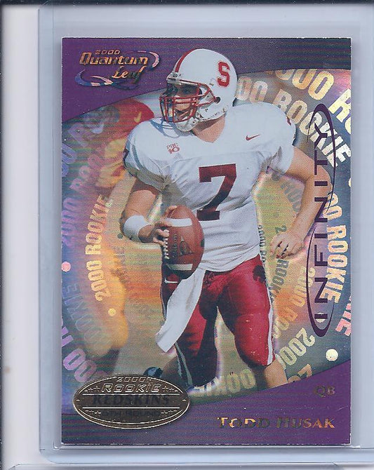TODD HUSAK 2000 QUANTUM LEAF INFINITY PURPLE STANFORD RC SUPER RARE #D 3/15