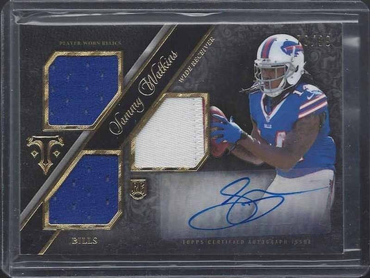 SAMMY WATKINS 2014 TOPPS TRIPLE THREADS TRIPLE PATCH AUTO RC #D 29/99