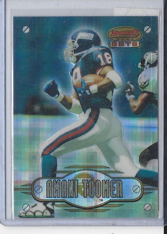 AMANI TOOMER 1996 BOWMAN'S BEST BETS ATOMIC REFRACTOR RC #8