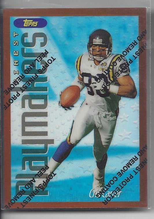 CRIS CARTER 1996 TOPPS FINEST VIKINGS BRONZE REFRACTOR #312