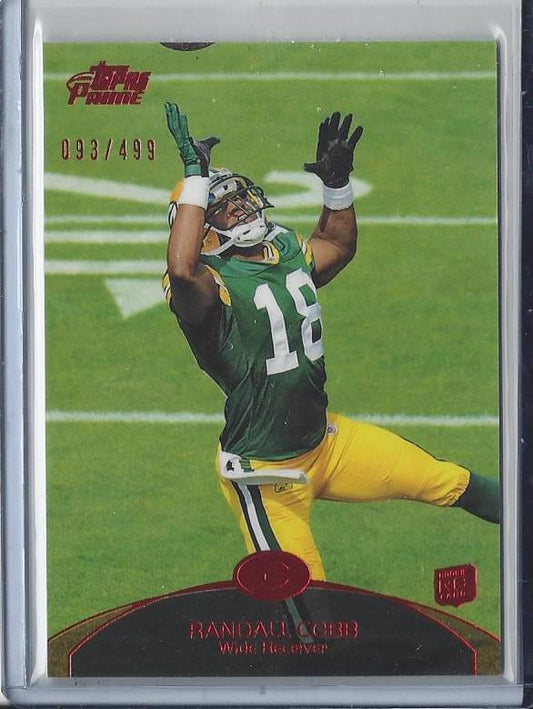 RANDALL COBB 2011 TOPPS PRIME RED PARALLEL PACKERS RC #D 93/499