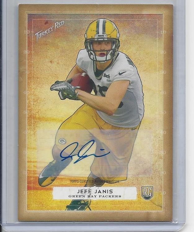 JEFF JANIS 2014 TOPPS TURKEY RED PACKERS ROOKIE AUTO RC #28