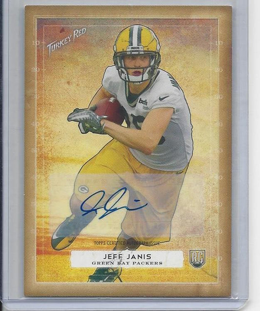 JEFF JANIS 2014 TOPPS TURKEY RED PACKERS ROOKIE AUTO RC #28