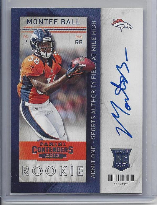 MONTEE BALL 2013 PANINI CONTENDERS ROOKIE TICKET ON CARD TRUE RC AUTO #229