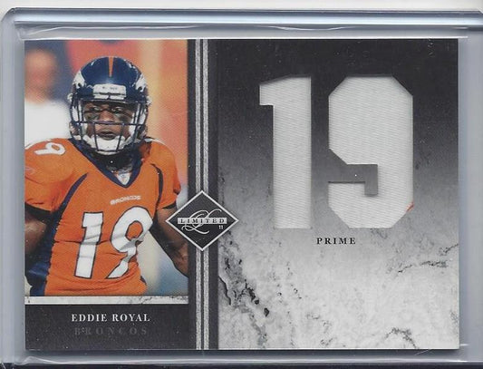 EDDIE ROYAL 2011 LIMITED JERSEY NUMBER DUAL 2 COLOR PATCH #D 13/15