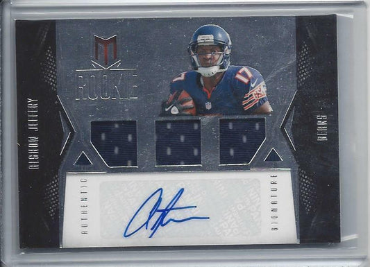 ALSHON JEFFERY 2012 MOMENTUM BEARS TRIPLE JERSEY AUTO RC #D /599