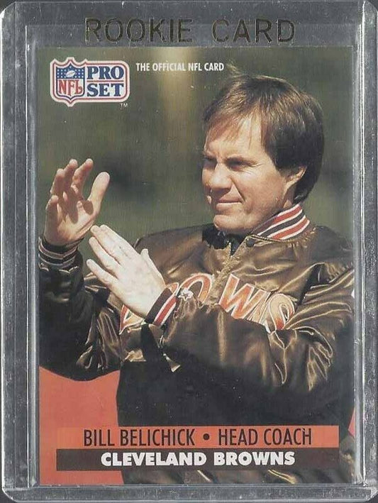 BILL BELICHICK 1991 PRO SET ROOKIE RC #126