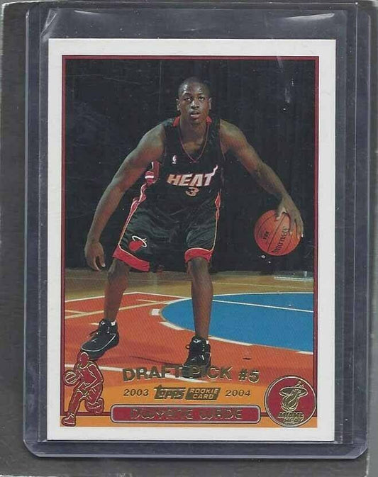 DWYANE WADE 2003-04 TOPPS COLLECTION GOLD RARE PHOTO VARIATION ROOKIE RC #225