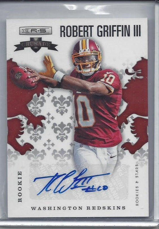 ROBERT GRIFFIN III 2012 ROOKIES & STARS CRUSADE ROOKIE AUTO RC #D /99